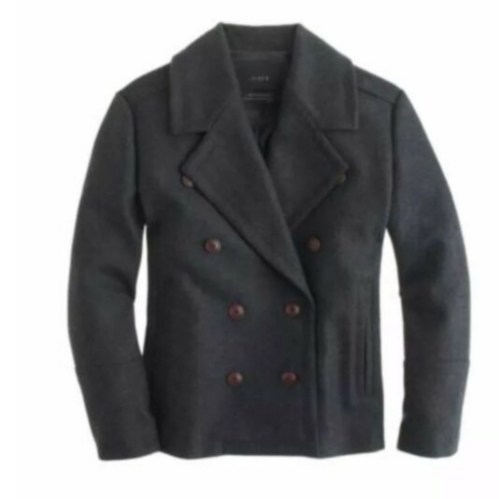 J. Crew Melton Wool Peacoat